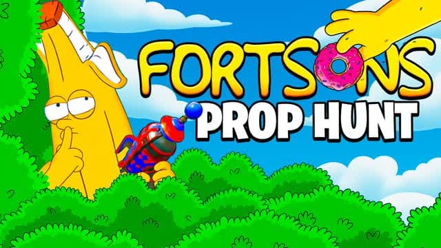 🍩 THE SIMPSONS PROP HUNT 🍩 FORTSONS — Fortnite Creative map cover art