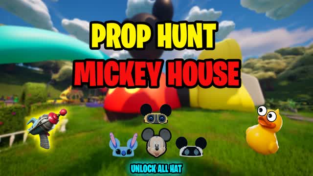 Mickey Prop hunt — Fortnite Creative map cover art