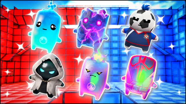 RED VS BLUE POWER STRIKE 🔴🔵 — Fortnite Creative map cover art