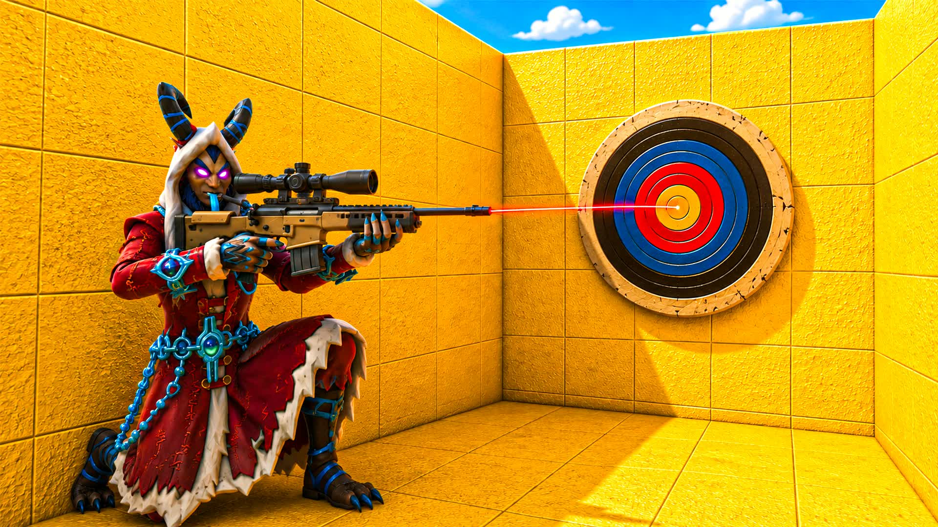 KRAMPUS TRICKSHOT PARKOUR  🎯 — Fortnite Creative map