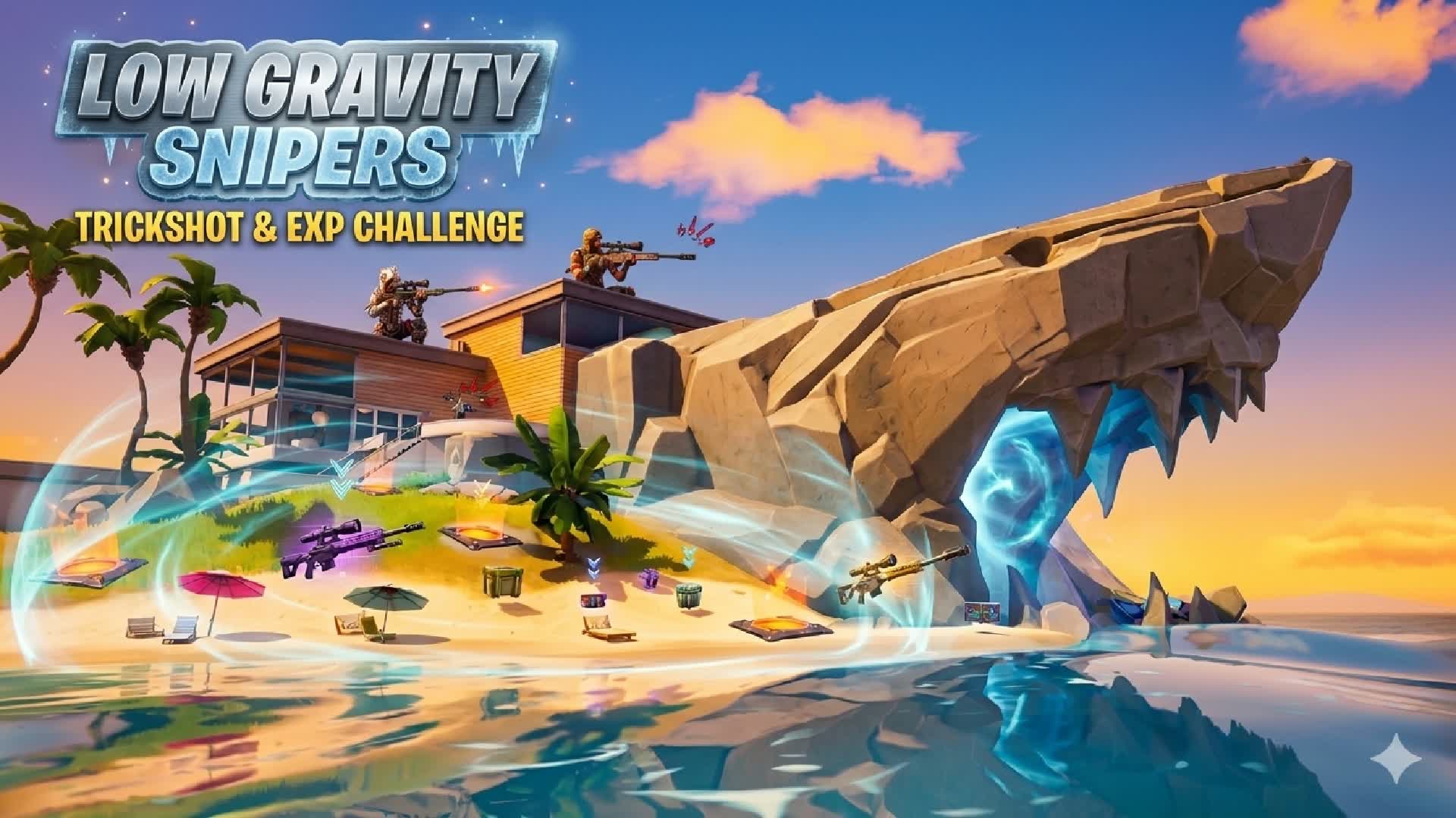 SHARK TRICKSHOT Arena — Fortnite Creative map