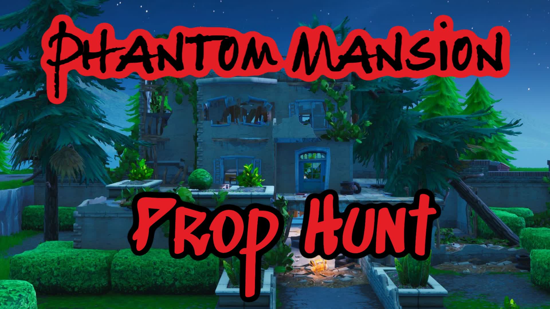 Phantom Mansion Prop Hunt — Fortnite Creative map