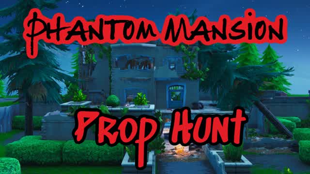 Phantom Mansion Prop Hunt — Fortnite Creative map cover art