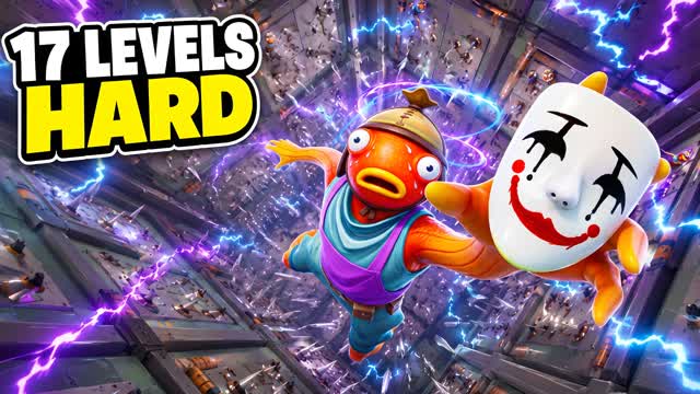 6776 HARD CIZZORZ PARKOUR ⭐ 17 LEVELS — Fortnite Creative map