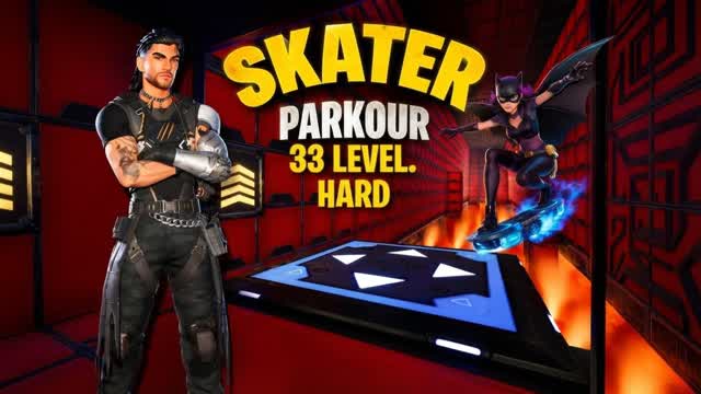 PARKOUR SKATER 1 — Fortnite Creative map cover art