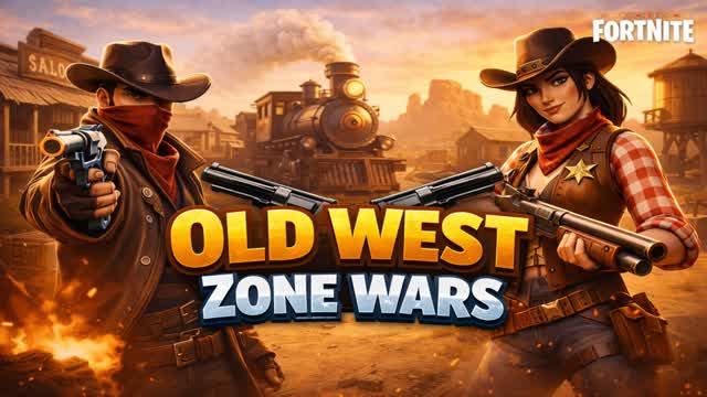 Old West Zone Wars — Fortnite Creative map cover art