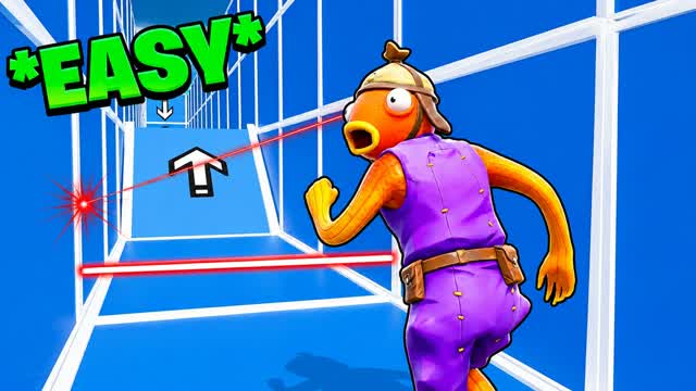BEST DEFAULT PARKOUR 100 LEVELS — Fortnite Creative map cover art