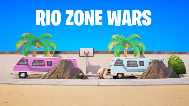 RIO ZONE WARS 🔥 — Fortnite Creative map cover art
