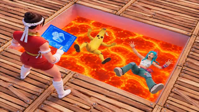 🔥 LAVA EDIT BATTLE — Fortnite Creative map cover art