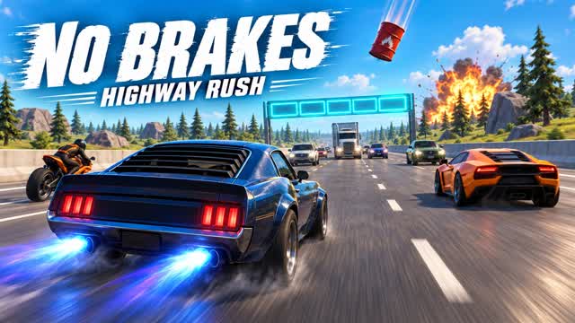 NO BRAKES: HIGHWAY RUSH — Fortnite Creative map