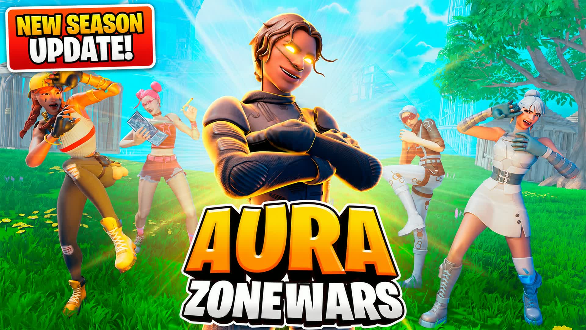OLUI - AURA ZONE WARS [INFINITE] 🌀 — Fortnite Creative map