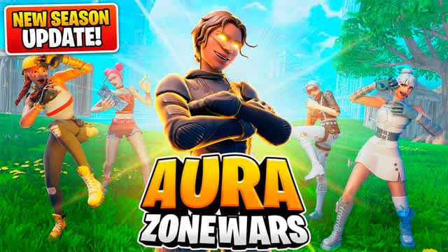 OLUI - AURA ZONE WARS [INFINITE] 🌀 — Fortnite Creative map cover art