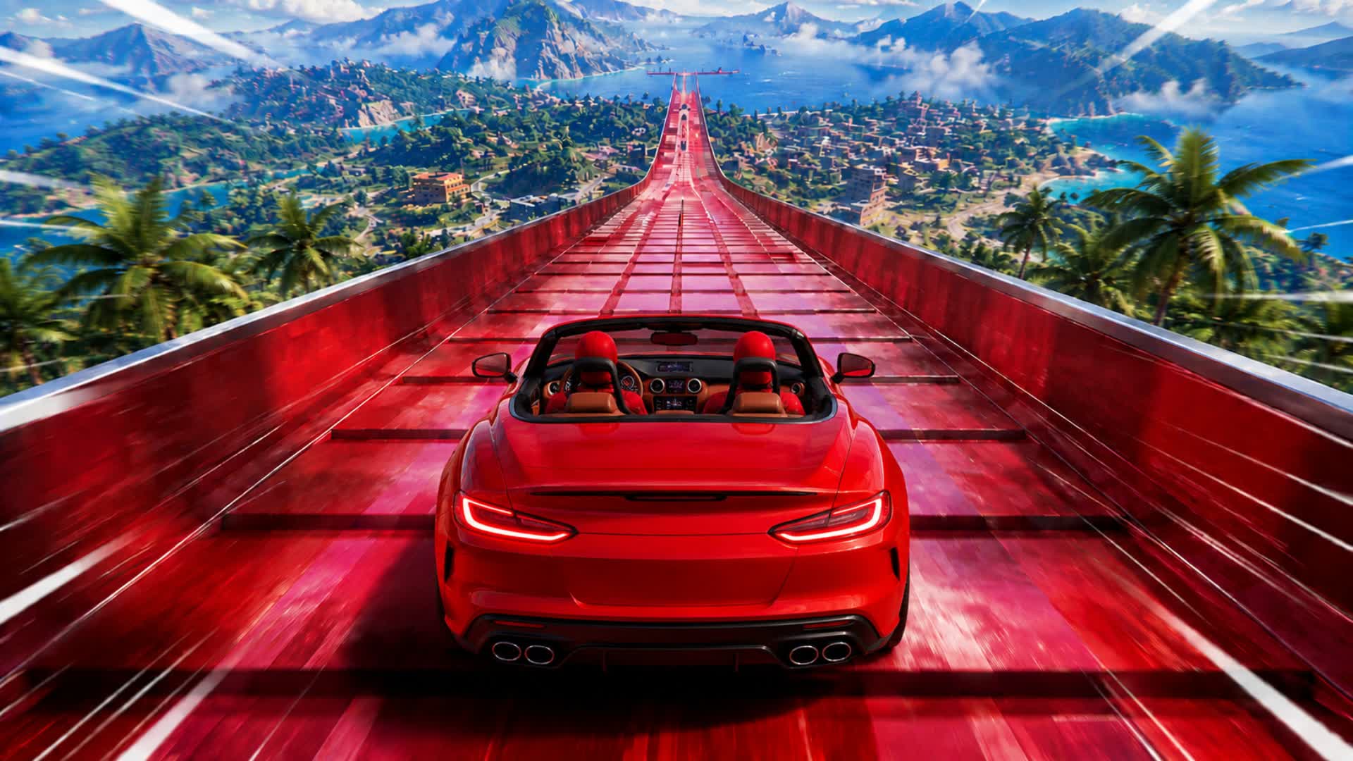 Super Mega Race - car game — Fortnite Creative map