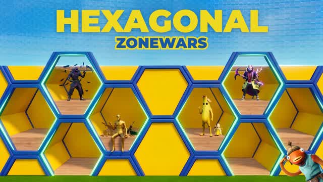 HEXAGONAL ZONEWARS🥳 — Fortnite Creative map