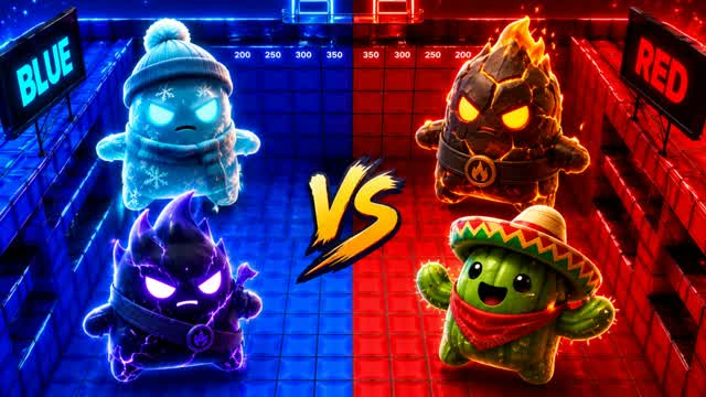 ULTIMATE RED VS BLUE🔴🔵UNC 2 32 — Fortnite Creative map cover art