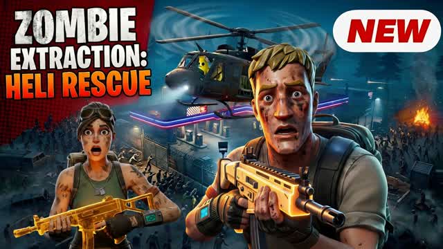 ZOMBIE EXTRACTION: Heli Rescue — Fortnite Creative map