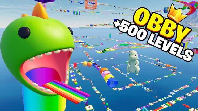500 LEVEL OBBY PARKOUR ✨ — Fortnite Creative map cover art