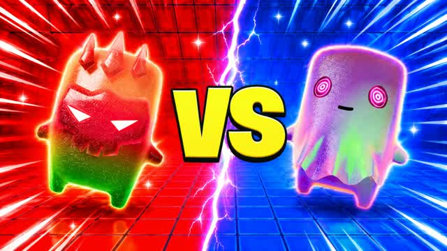 🔴 EASIEST SPRITES RED VS BLUE 🔵 RVB — Fortnite Creative map cover art