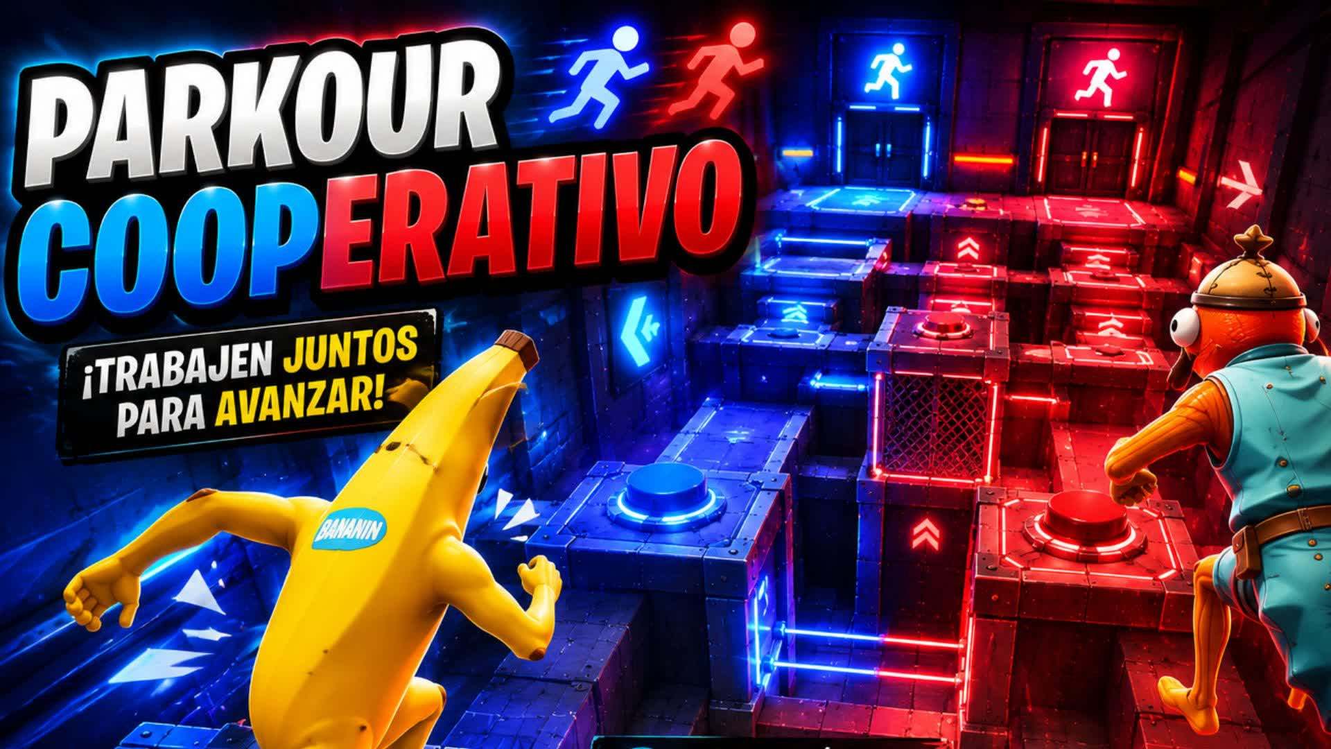 PARKOUR 2 PLAYER CO-OP PARKOUR — Fortnite Creative map