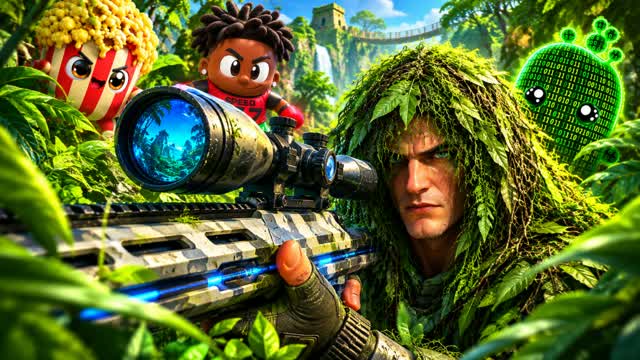 🌴Jungle Sprites Gun Game🎯 One Shot🔫 — Fortnite Creative map
