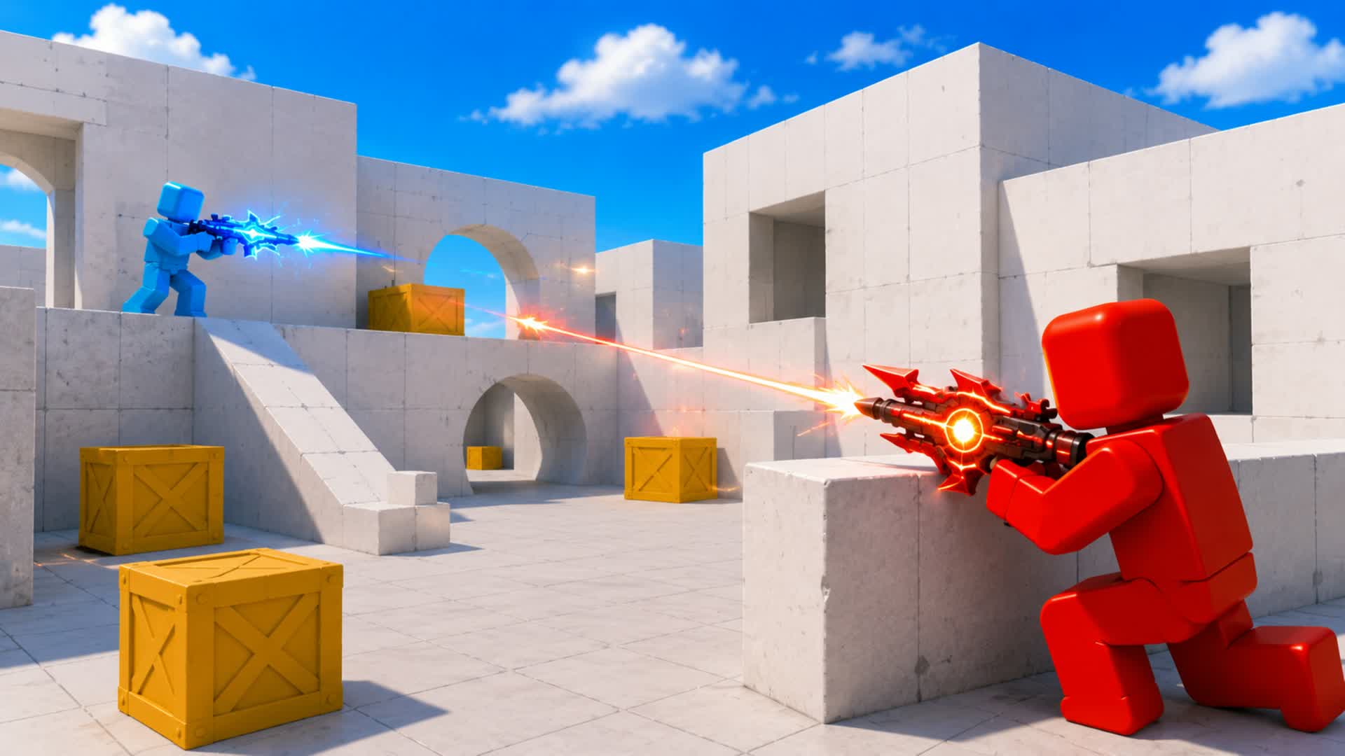 RED VS BLUE CARTO ONS — Fortnite Creative map