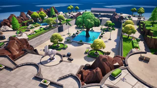 Sky Arena 8V8 TDM — Fortnite Creative map cover art