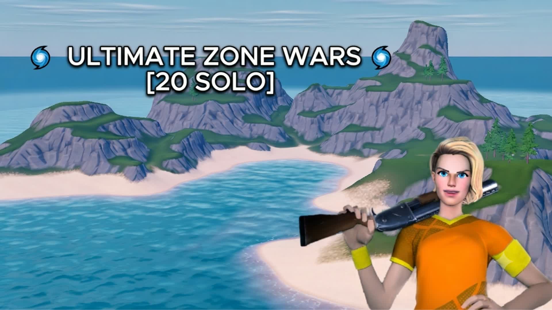 🌀  ULTIMATE ZONE WARS [20 SOLO] 🌀 — Fortnite Creative map