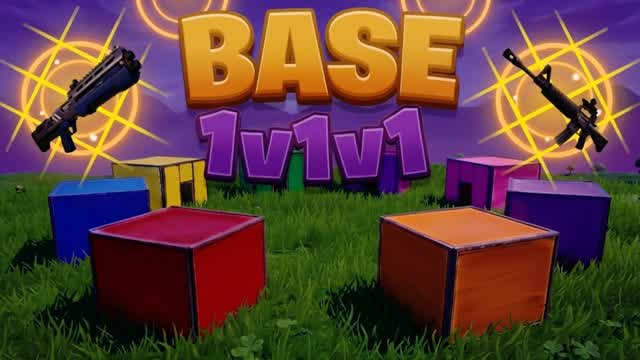 1V1V1 BASE ZONES 🚀 — Fortnite Creative map cover art