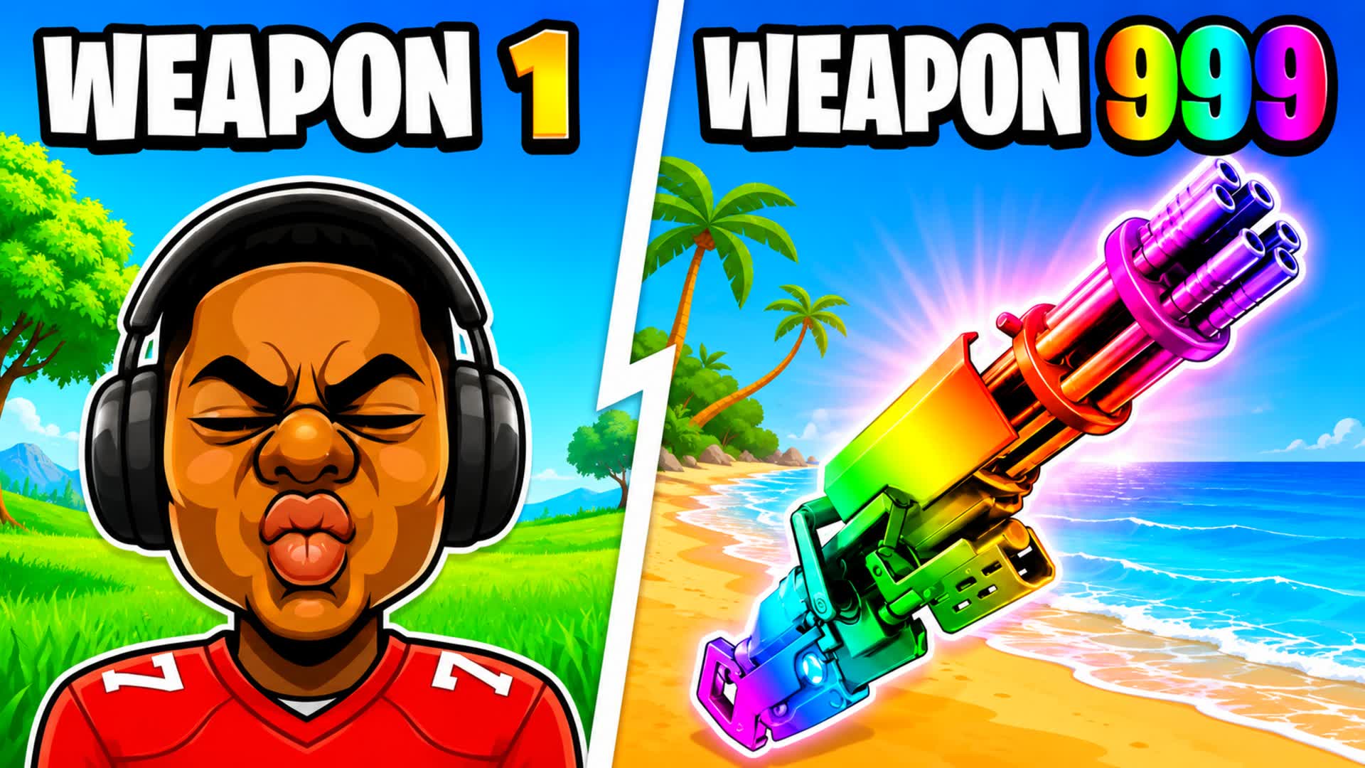 βοΈ STAR GUN GAME π« ONE SHOT BOTS β Fortnite Creative map
