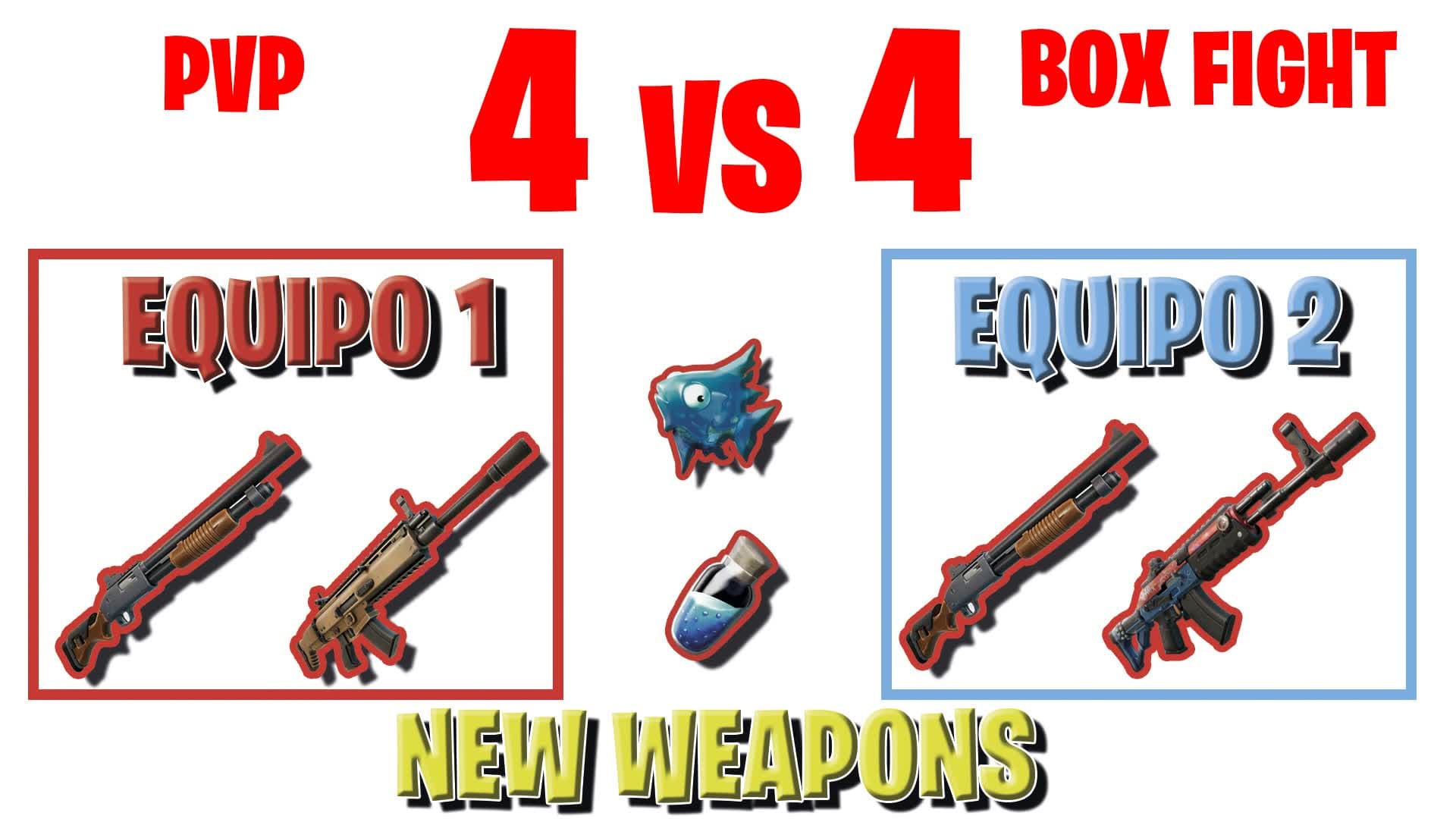 4VS4 BOX FIGHT PVP — Fortnite Creative map