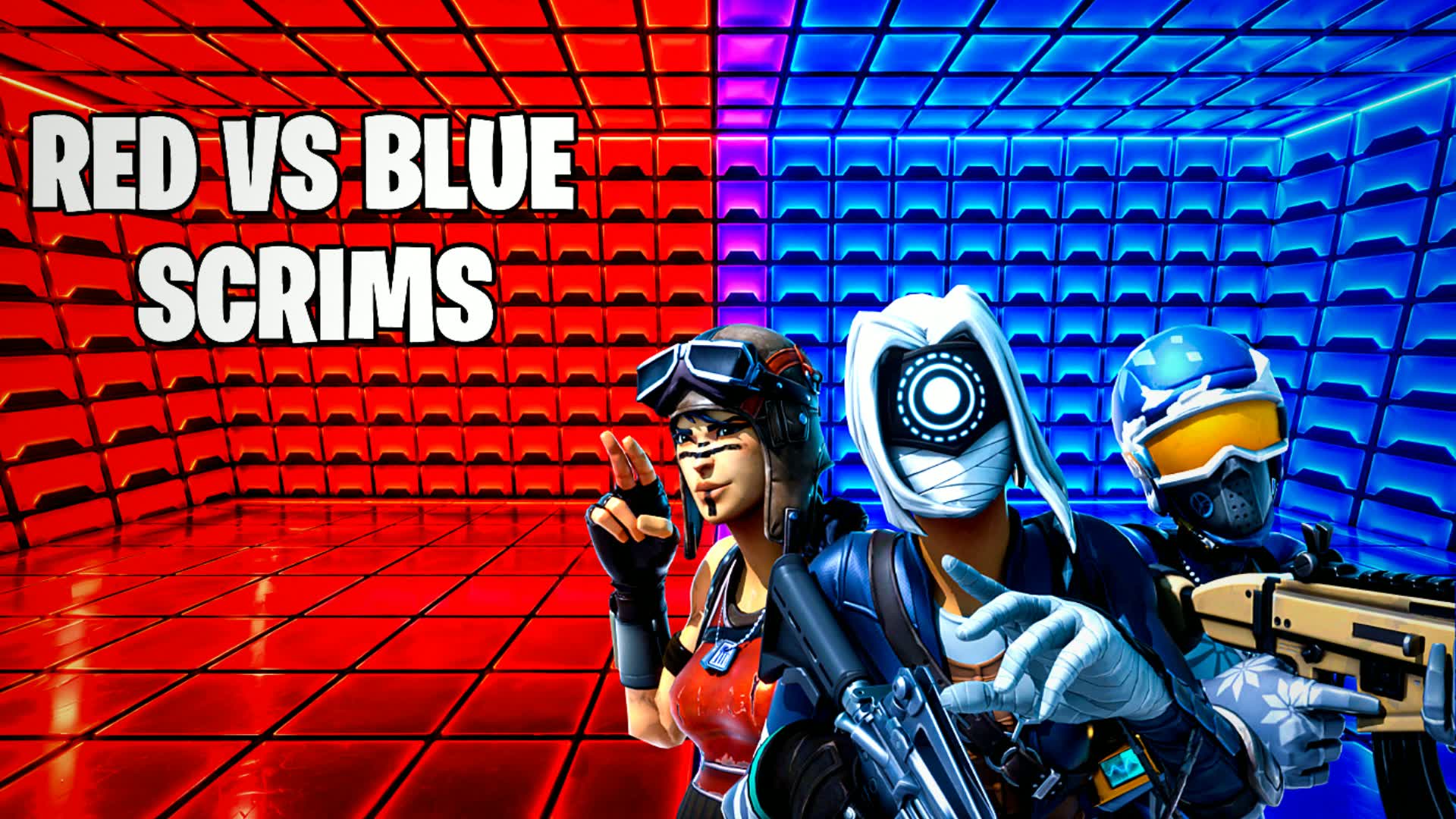 RED VS BLUE SCRIMS — Fortnite Creative map