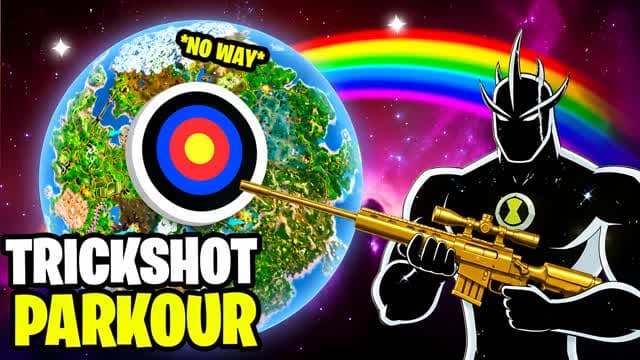 TRICKSHOT PARKOUR🎯 INSANE LEVELS — Fortnite Creative map
