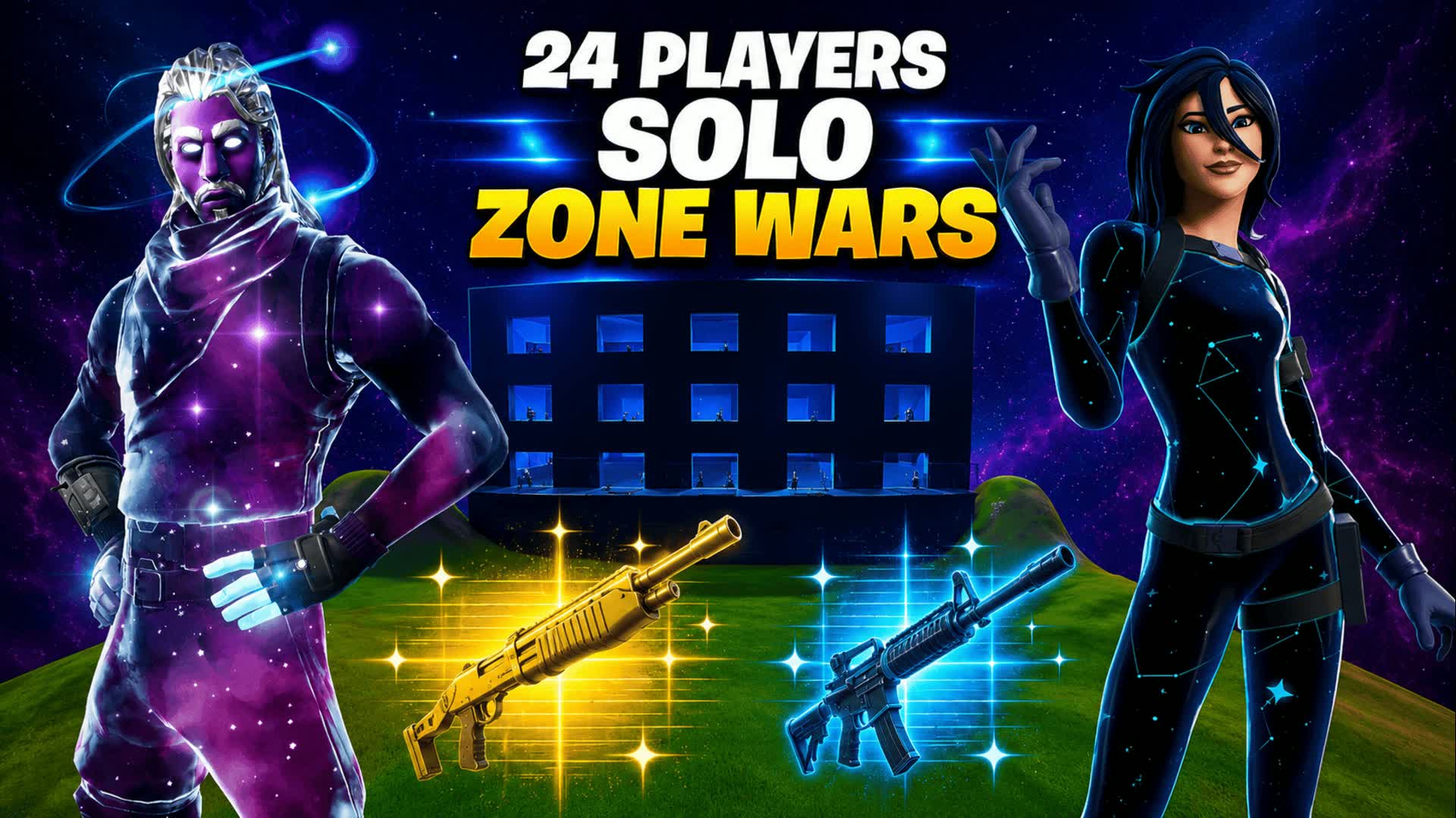 24 Player Solo Galaxy Zone Wars — Fortnite Creative map