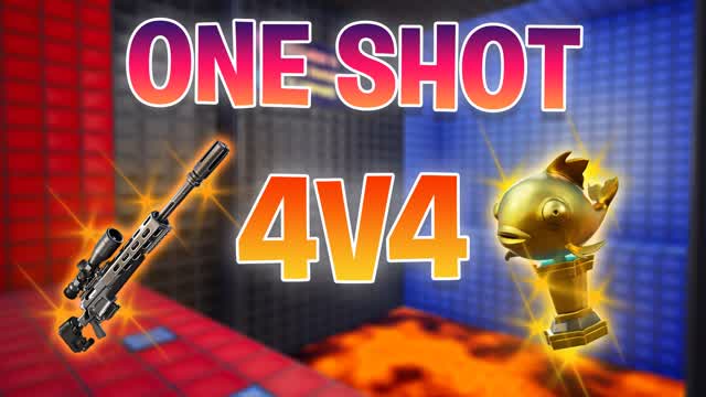 SNIPER ONE SHOT 4V4🔥 — Fortnite Creative map cover art