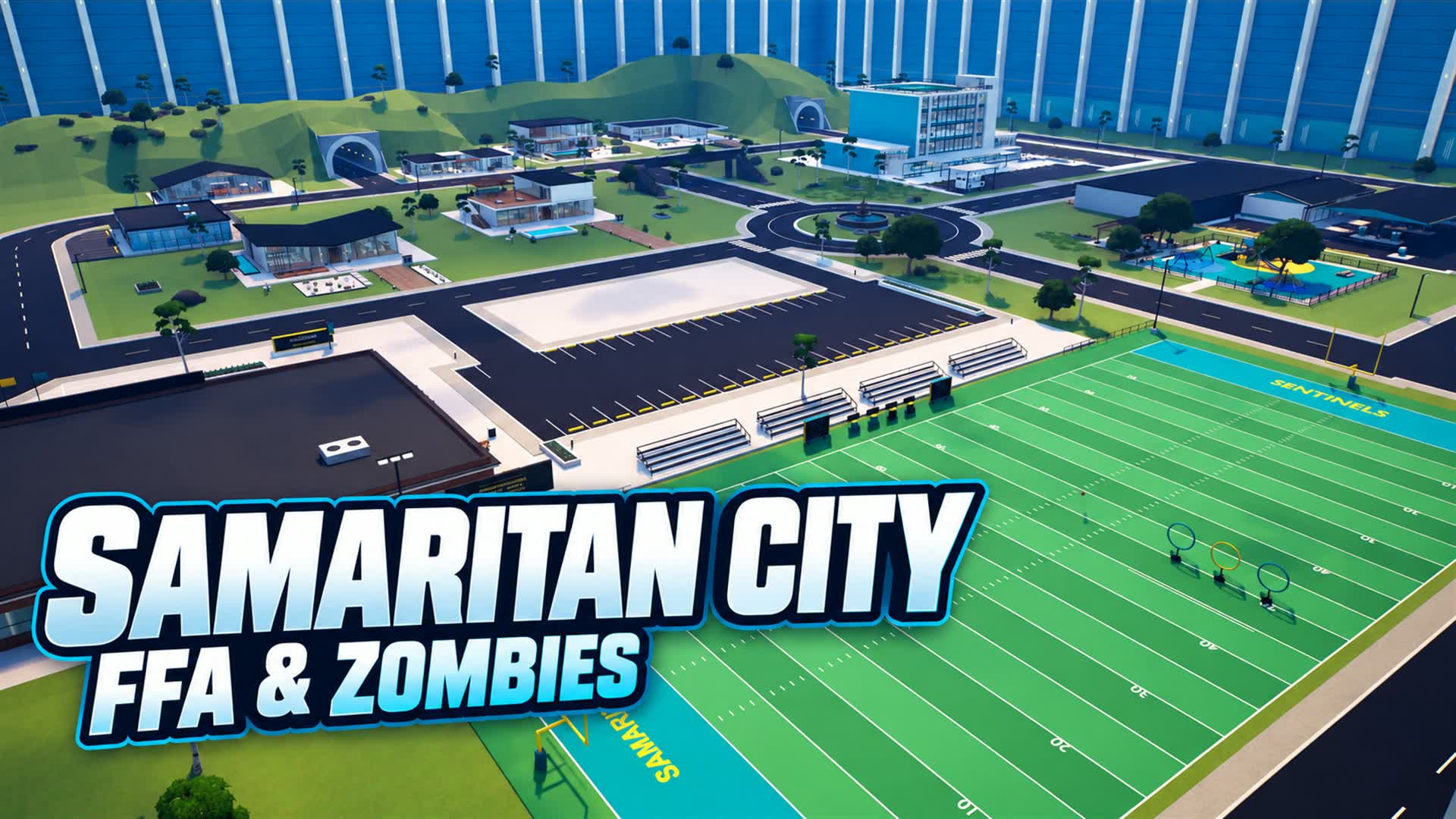 Samaritan City: FFA & Zombies — Fortnite Creative map