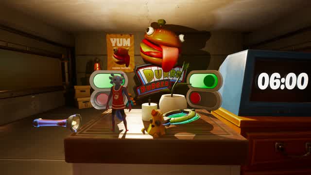 Durrr burger at night — Fortnite Creative map