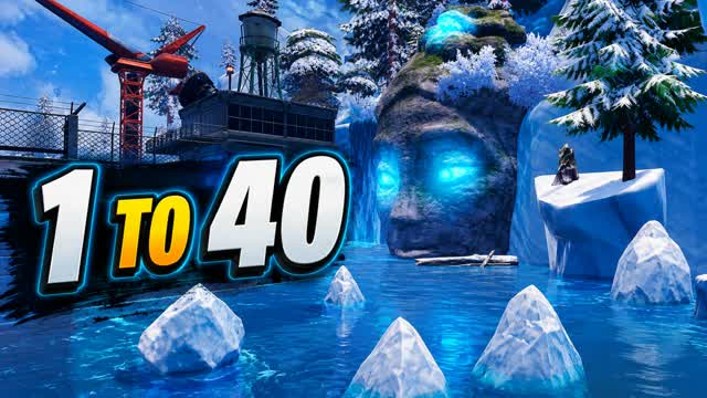 1 to 40 LEVELS -  GUN GAME — Fortnite Creative map