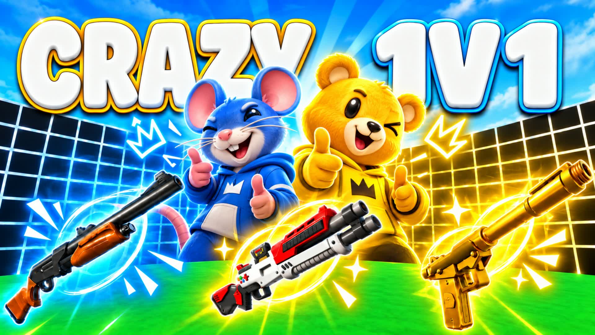 CRAZY 1V1 FFA فايت — Fortnite Creative map
