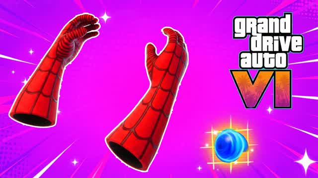 SUPER GO GRAND DRIVE AUTO VI — Fortnite Creative map cover art