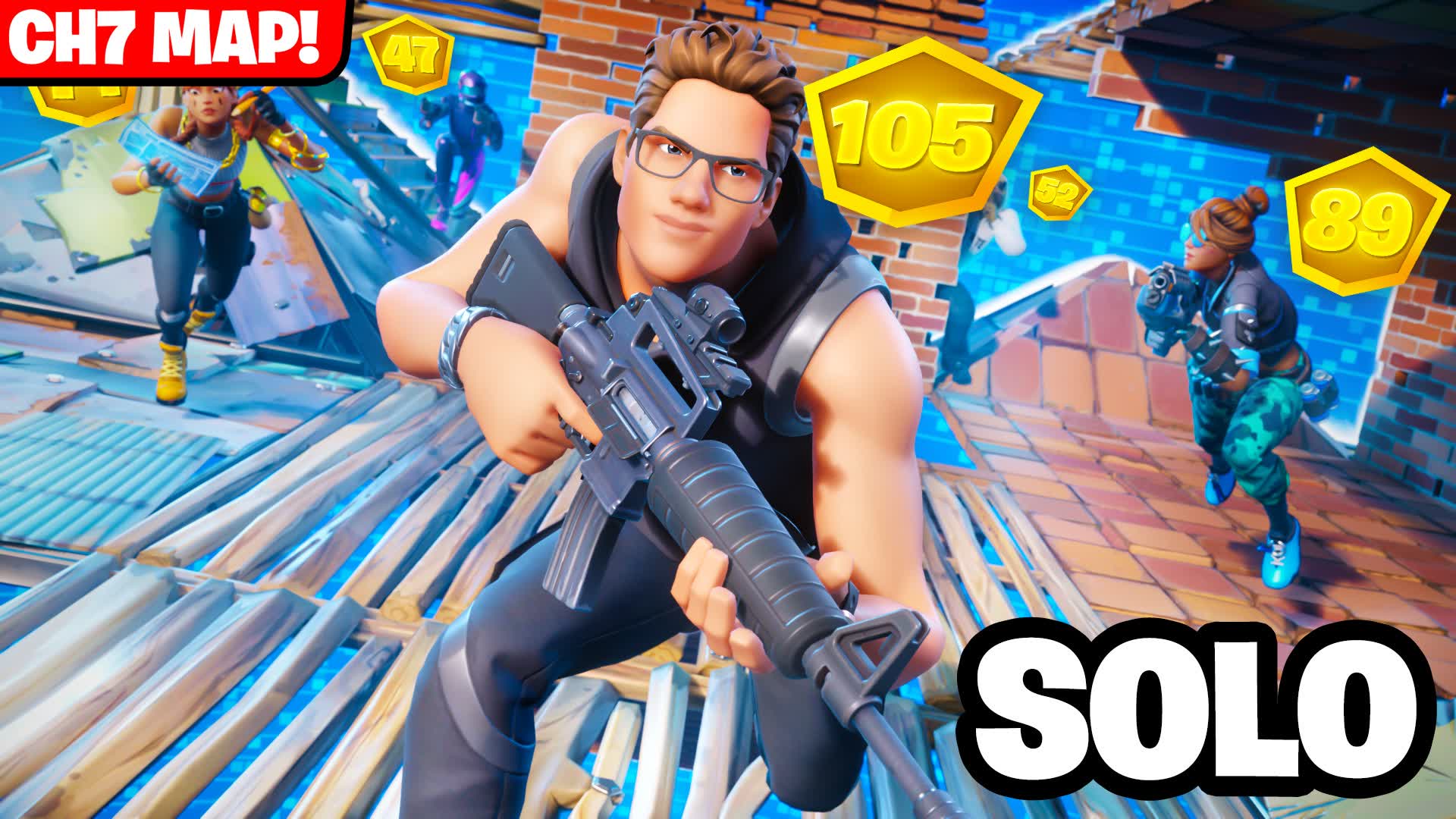 SOLO ZONE WARS [TOOSE] — Fortnite Creative map