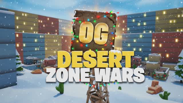DESERT ZONE WARS WINTER ❄️ — Fortnite Creative map
