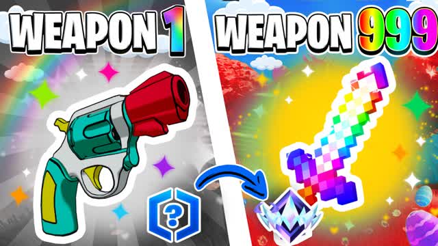 CRIME CITY GUN GAME 🎯 ONE SHOT — Fortnite Creative map