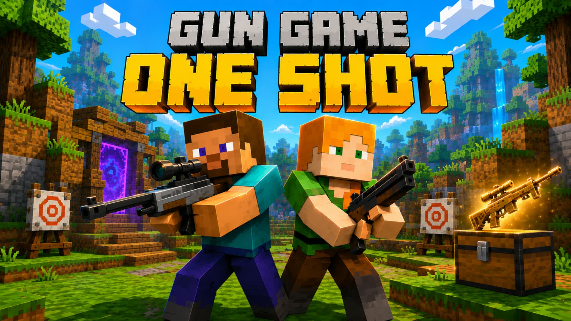 CITY ONE SHOT GUN GAME 🔫 — Fortnite Creative map