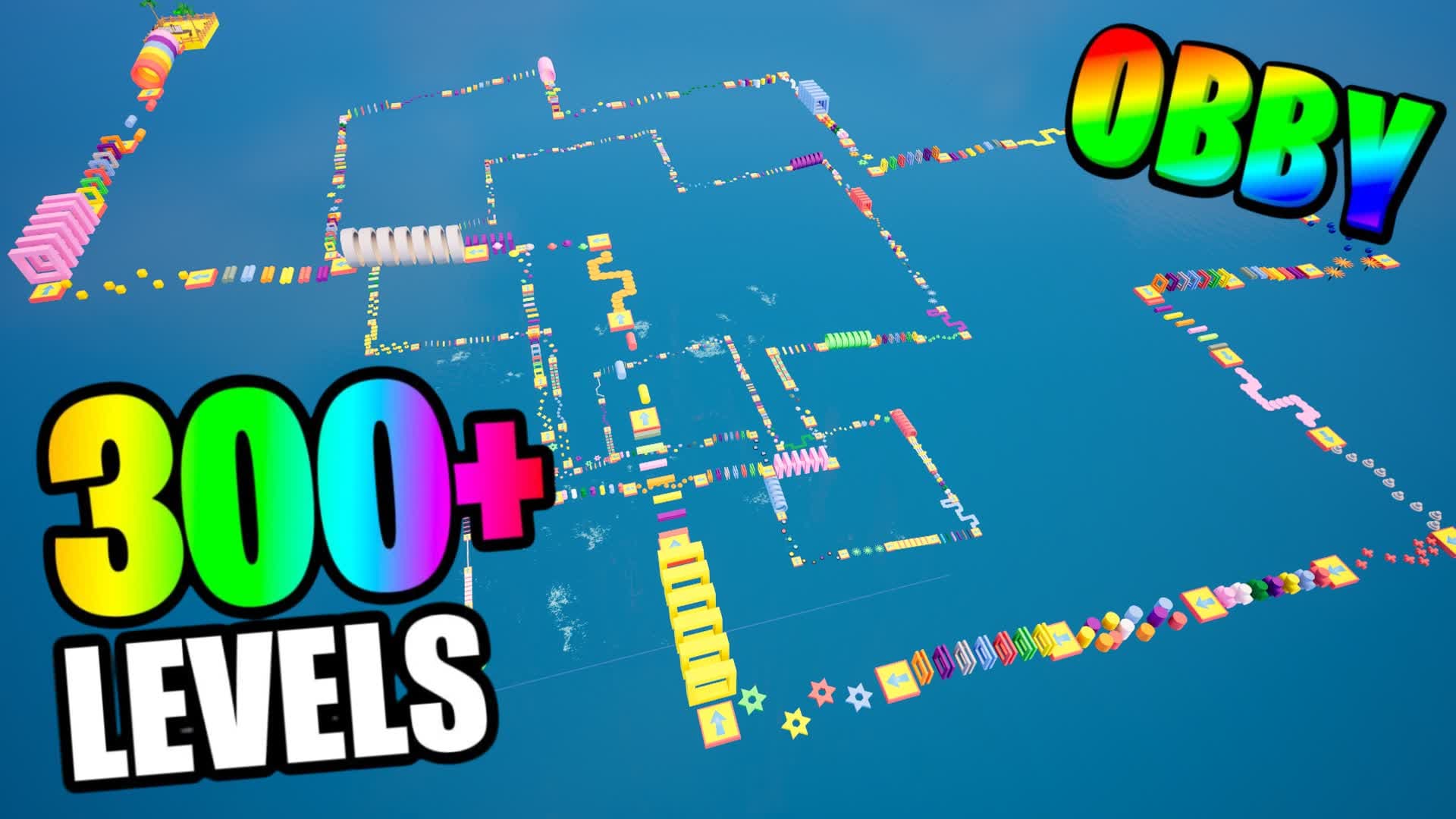 OBBY PARKOUR 300+ — Fortnite Creative map