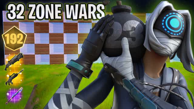 32 zone wars — Fortnite Creative map cover art