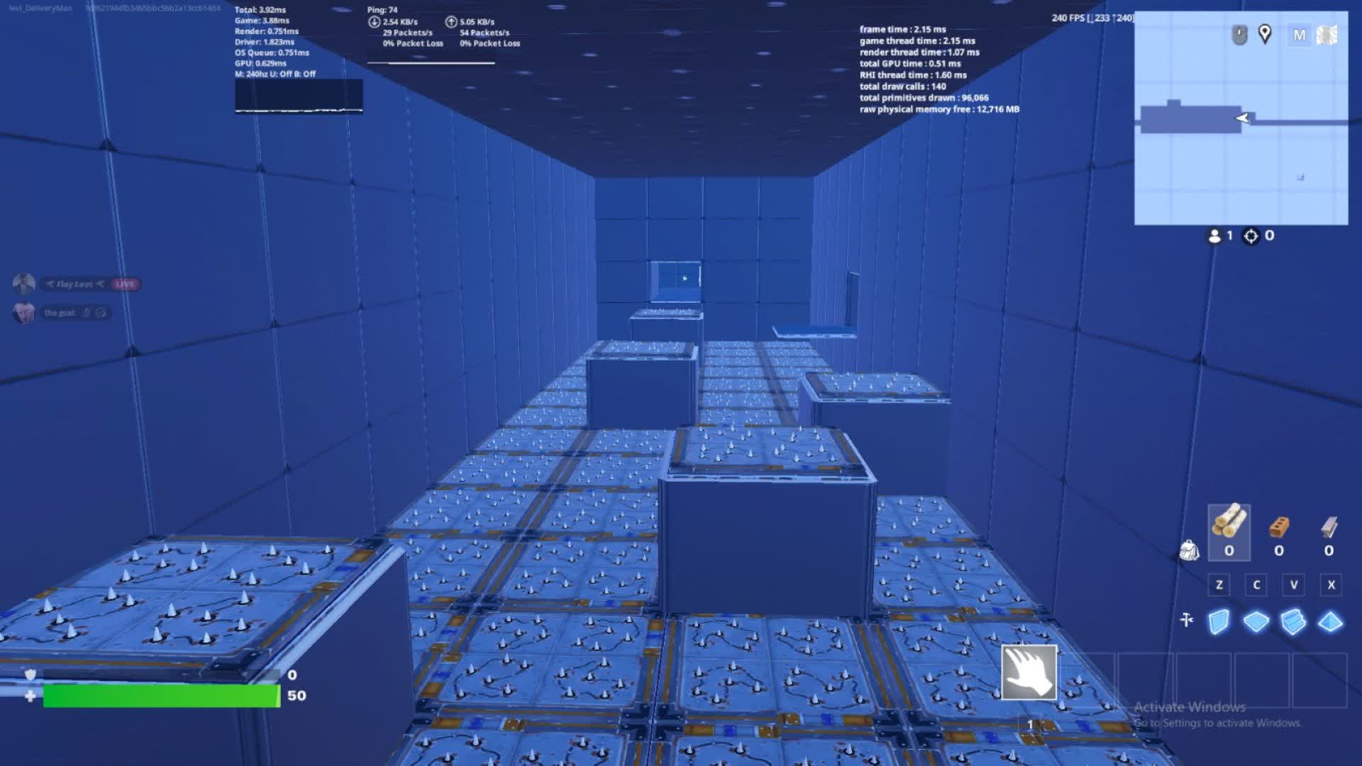 h4rd parkour 10 levels (update soon) — Fortnite Creative map