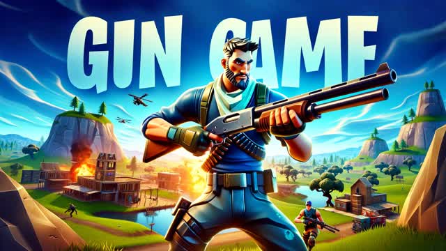 🏠BUILDING GUN GAME — Fortnite Creative map cover art