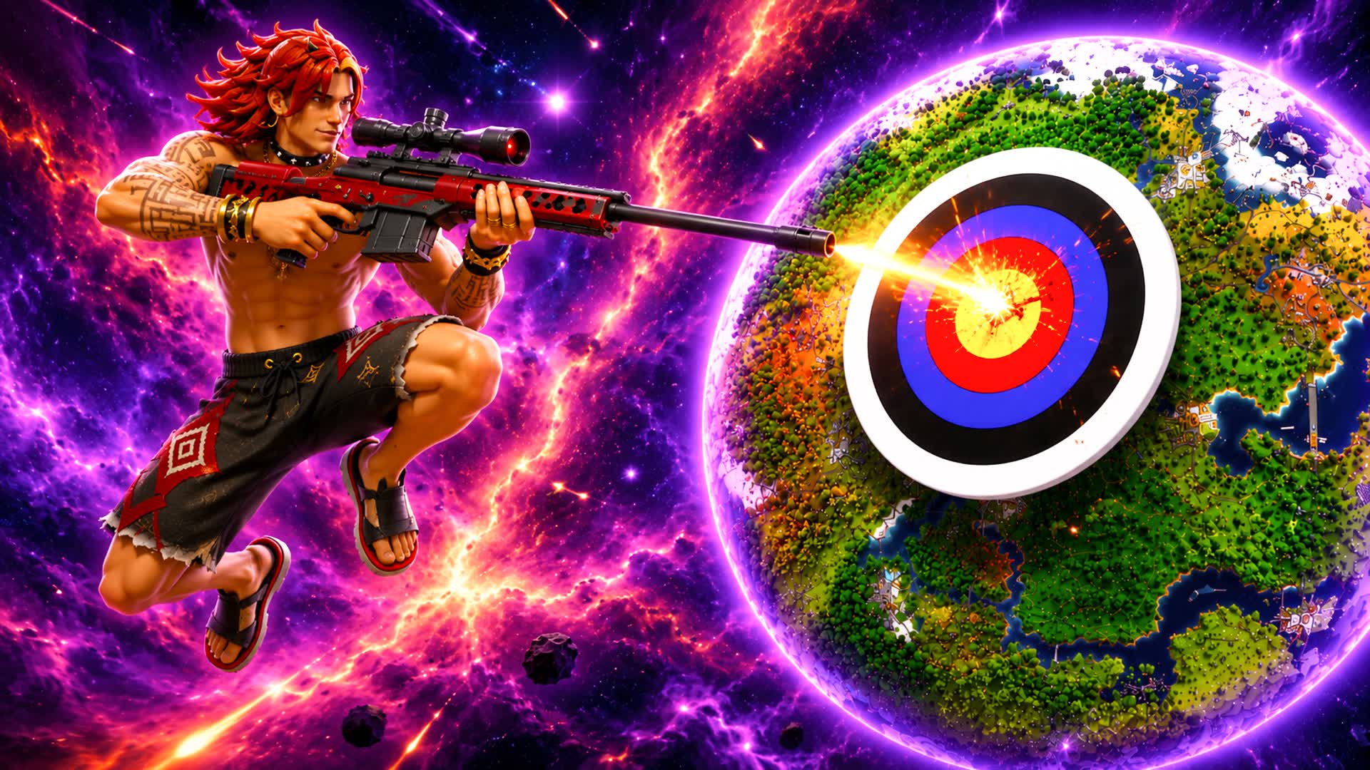 🎯BIBI TRICKSHOT PARKOUR 125 LEVELS! — Fortnite Creative map