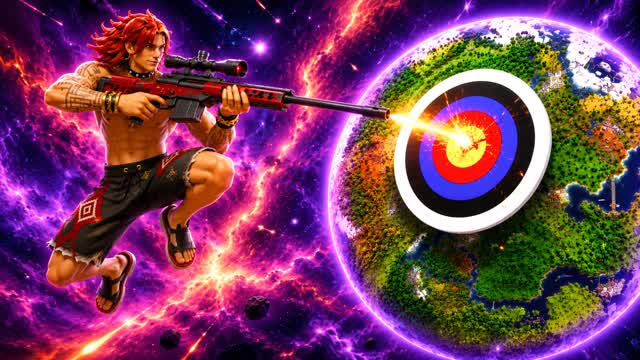 🎯BIBI TRICKSHOT PARKOUR 125 LEVELS! — Fortnite Creative map cover art
