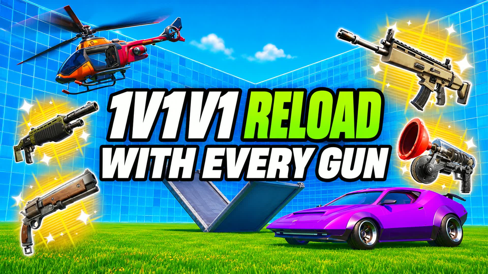 1V1V1 RELOAD WITH EVERY GUN🔥 — Fortnite Creative map